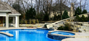 Pool by PJ Pools, Landscape Design by Mack Land, Hardscape by JB Enterprises