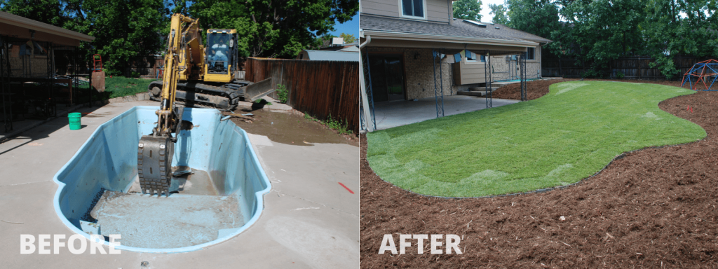 Littleton, Co – Fiberglass Pool removal