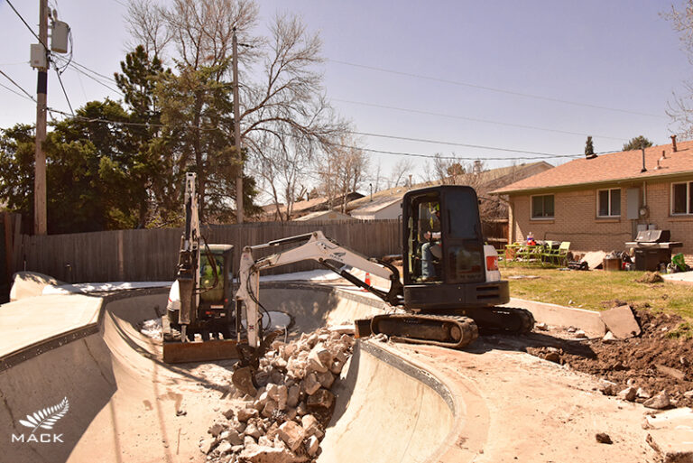 Skate Pool Demolition in Denver, Colorado