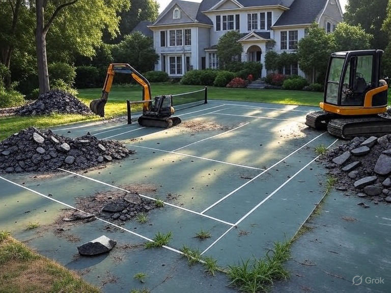 Tennis Court Removal