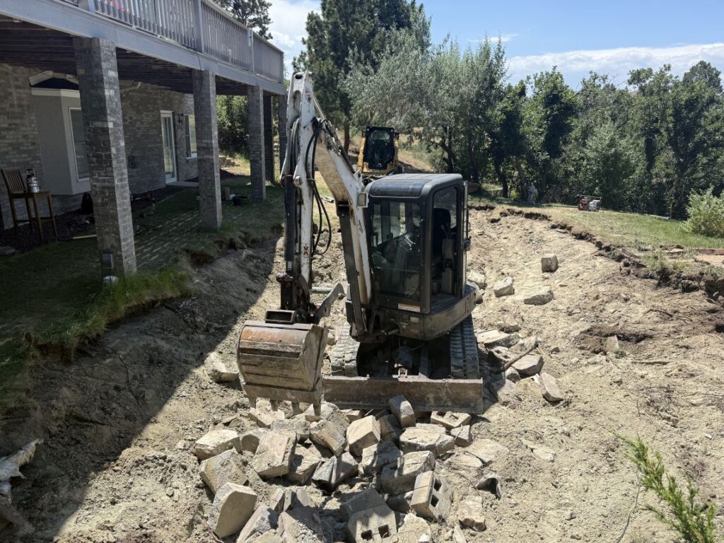 pond removal in Parker